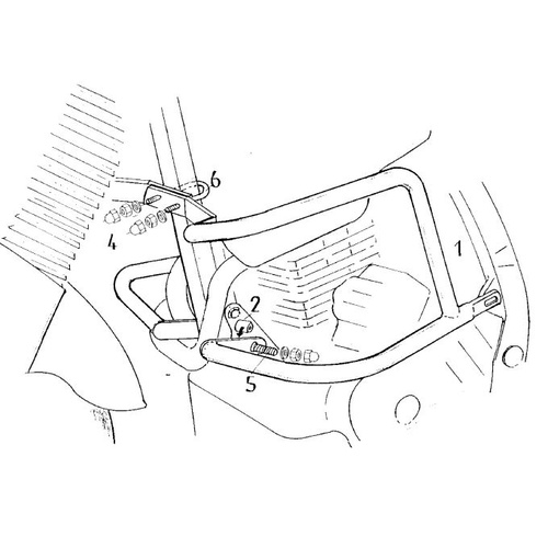 Engine guard Honda NX 650 Dominator / 1995 on 