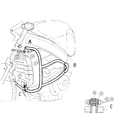 Engine guard Honda X-11 Eleven 