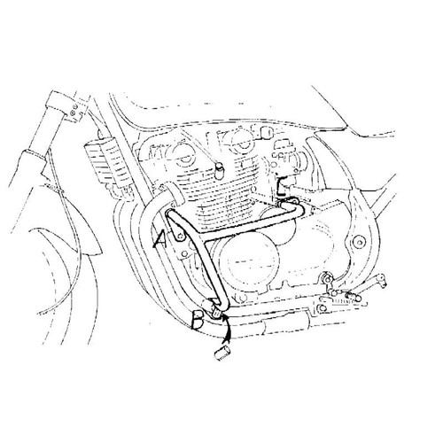 Chrome engine guard for Kawasaki Zephyr 750 (1991-1999)