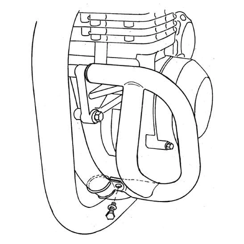 Chrome engine guard for Kawasaki Zephyr 1100 (1992-1998)