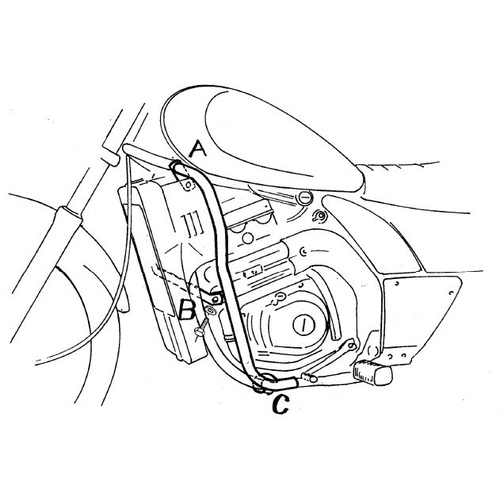 Engine guard Kawasaki EL 250 