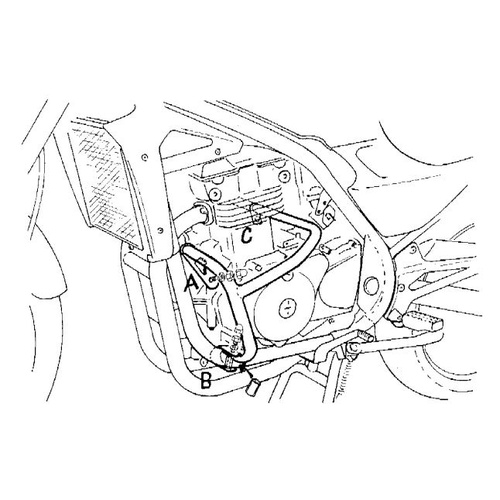 Engine guard Kawasaki ER - 5 / up to 2000 
