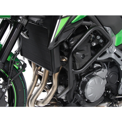 ENGINE PROTECTION BAR BLACK INCL. PROTECTION PADS FOR KAWASAKI Z 900 (2017-)