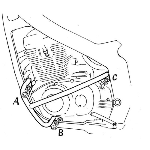 Engine guard Suzuki GS 500 E / 1989-2000 