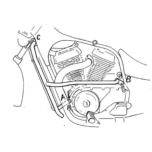 Engine guard Suzuki VS 750/800