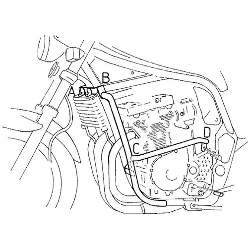 Engine guard Suzuki GSF 600 S / N Bandit / 1996-1999 