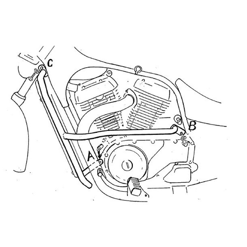 Engine guard Suzuki VS 600 GLP Intruder 