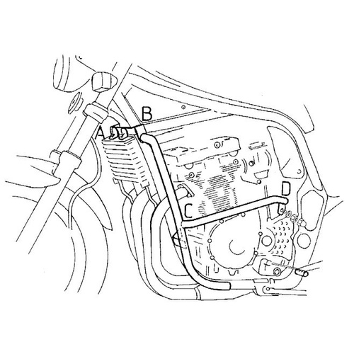 Engine guard Suzuki GSF 1200 S / N Bandit / up to 2000 