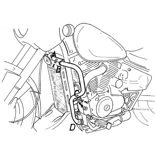 Engine guard Suzuki VZ 800 Marauder