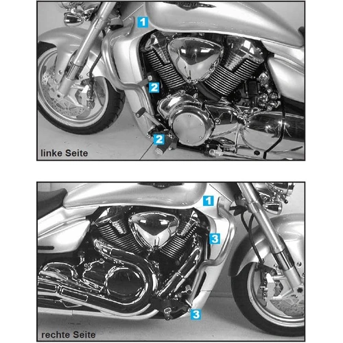 Chrome engine guard for Suzuki M 1800 (VZR) R Intruder (2006-2012)
