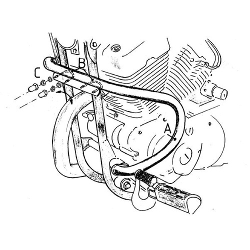 Engine guard Yamaha XV 125 Virago 