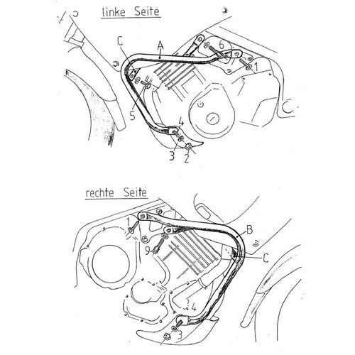 Engine guard Yamaha TDM 850 / up to 1995 