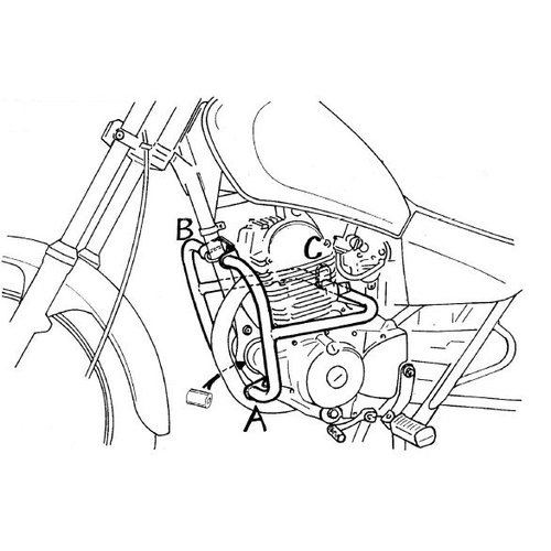 Engine guard Yamaha SR 125
