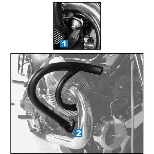 ENGINE PROTECTION BAR CHROME FOR MOTO GUZZI C 940 BELLAGIO (2007-)/AQUILA NERA (2006-)