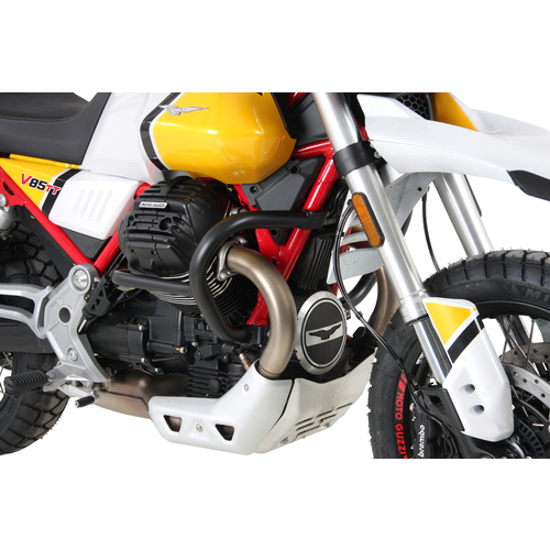 Engine protection bar - black for Moto Guzzi V85 TT (2019-)