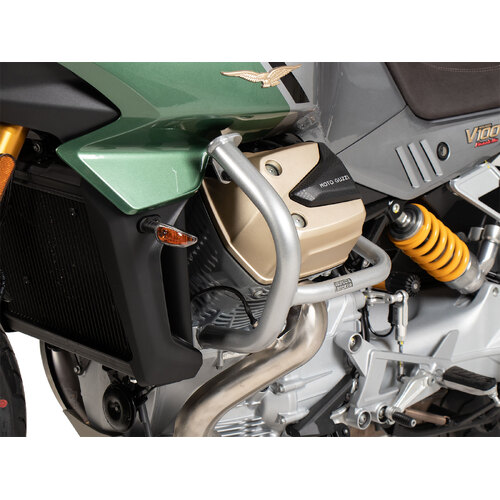 ENGINE PROTECTION BAR SILVER FOR MOTO GUZZI V100 MANDELLO / S (2022-) 