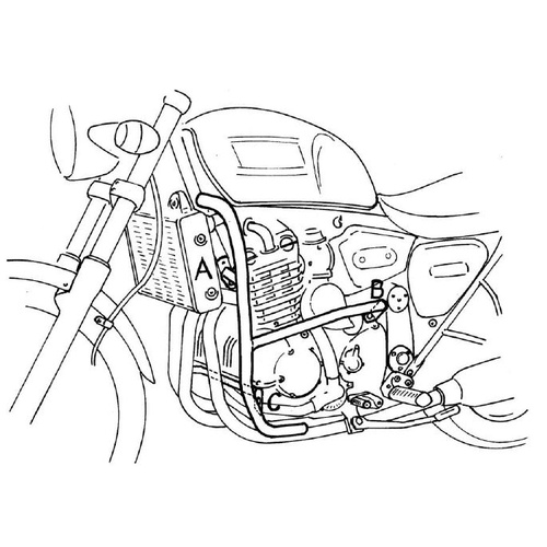 ENGINE PROTECTION BAR CHROME FOR TRIUMPH THUNDERBIRD (1995-1998)