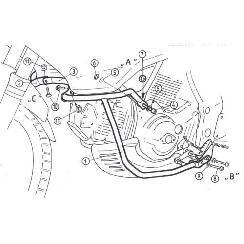 Engine guard Cagiva Gran Canyon 900 / 1998-1999 