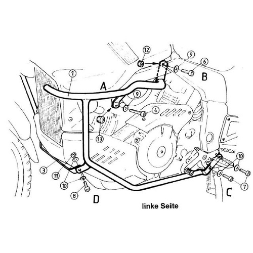 Engine guard Cagiva Navigator 