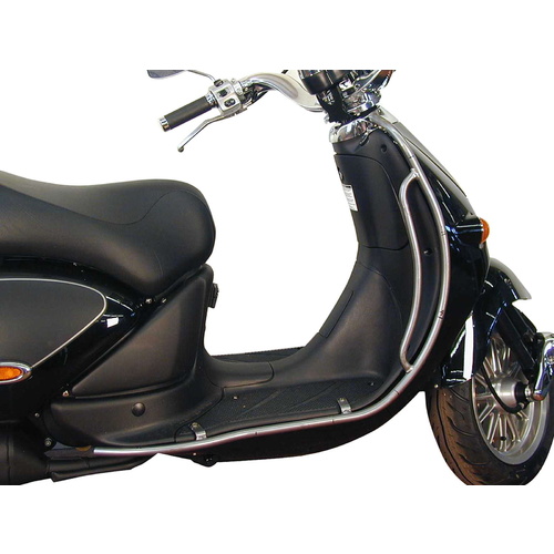 Engine protection bar - chrome for Aprilia Habana / Mojito (1999-2005) 