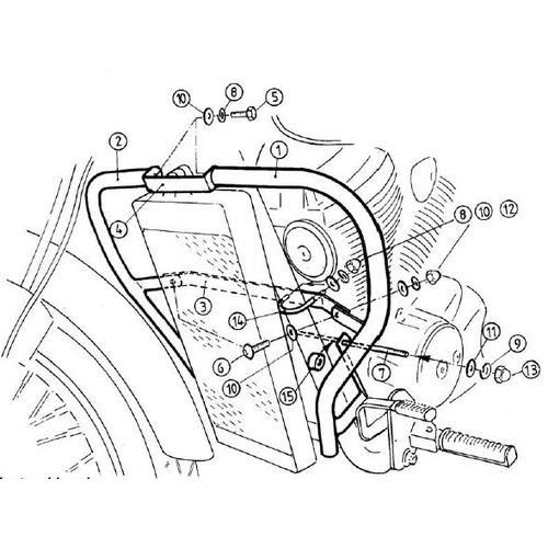 Engine guard Honda VT 750 D2 BlackWidow 