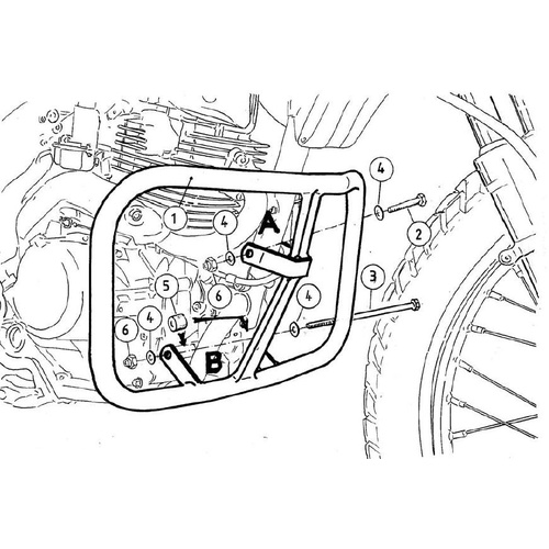 Engine guard Honda XR 125 L