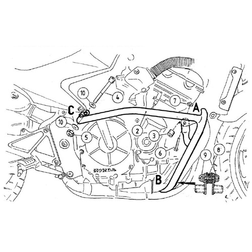 Engine guard Honda CBF 600 / up to 2007 
