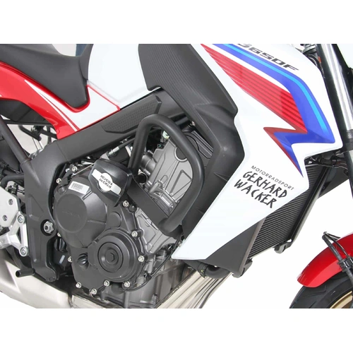 Engine guard incl. protection pad black for Honda CB 650 F (2014-2020)
