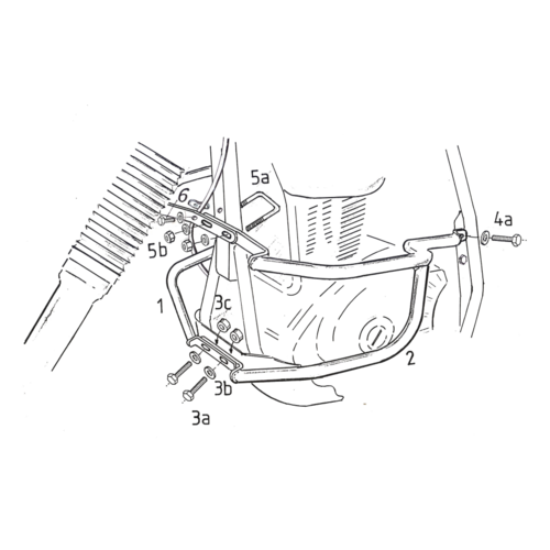 Engine guard Suzuki DR 650 R / 1992 