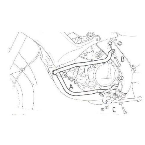 Engine guard Aprilia Pegaso 650/Garda / 1997 on 