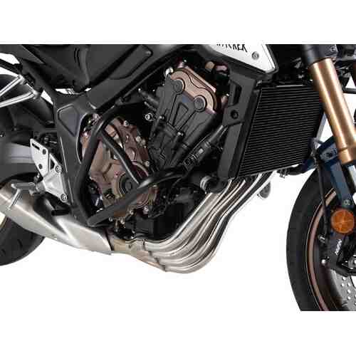 ENGINE PROTECTION BAR SOLID BLACK FOR HONDA CB 650 R (2021-2023) / HONDA CB 650 R (2024-)