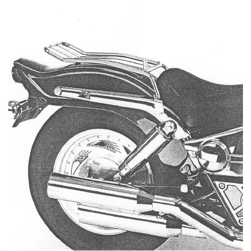 Solorack without backrest chrome for Suzuki VZ 800 Marauder (1996-2003)