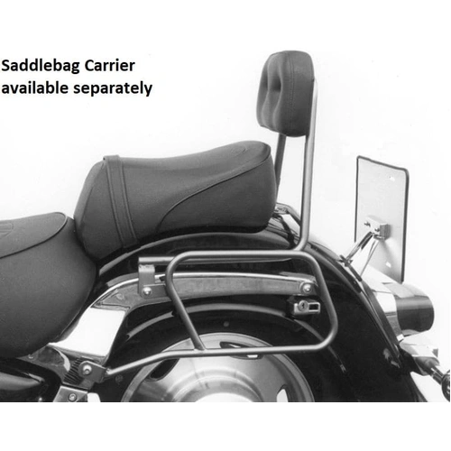 Sissybar without luggage rack chrome for Suzuki VL 1500 Intruder (1998-2004)/C 1500 Intruder