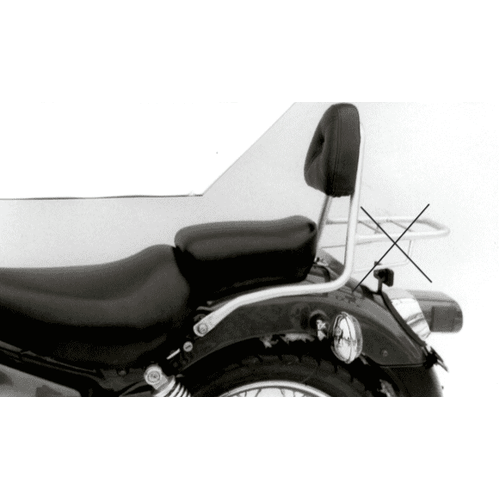 Sissybar without luggage rack chrome for Yamaha XV 250 S/125 (1989-2002)