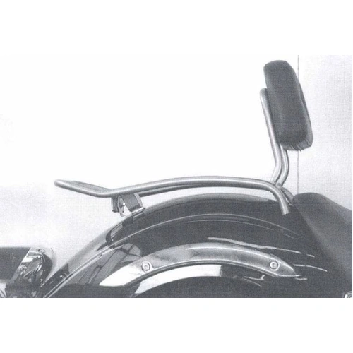 Solorack without backrest chrome for Yamaha XVS 125/250 Drag Star (2000-2004)