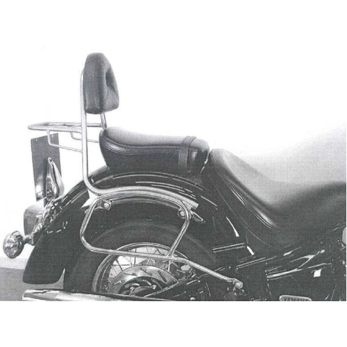 Sissybar without luggage rack chrome for Yamaha XVS 1100 A Drag Star Classic (2001-2007)