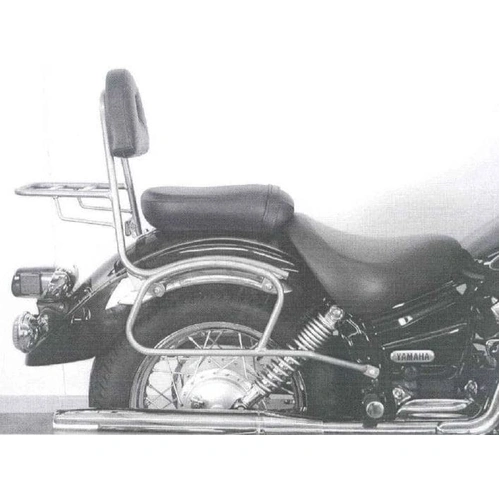 Sissybar without luggage rack chrome for Yamaha XVS 125/250 Drag Star (2000-2004)
