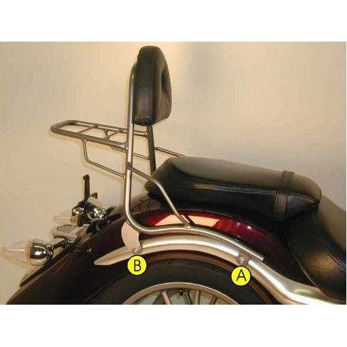 Sissybar without luggage rack chrome for Yamaha XV 1900 Midnight Star (2006-2016)