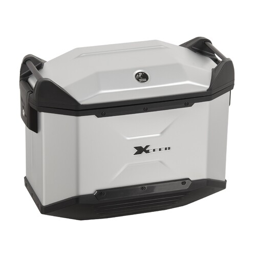 XCEED SIDE CASE 38 LTR. RIGHT – SILVER