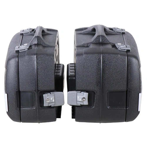 Junior Flash Enduro side case set 30 left / 40 right silver