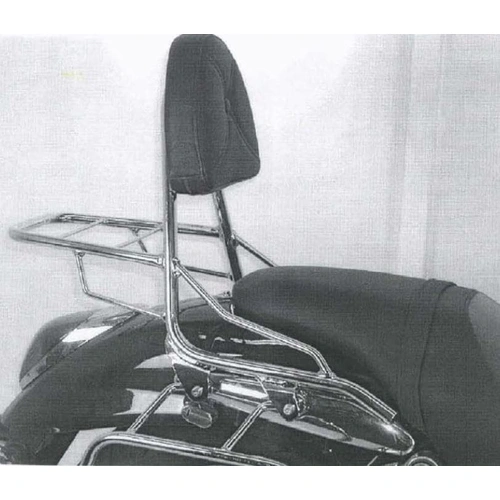 Sissybar with luggage rack chrome for Suzuki VZ 1600 Marauder/M 1600 Intruder (2004-2005)