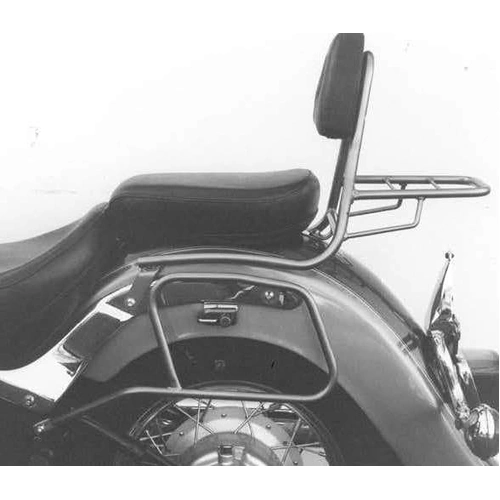 Sissybar with luggage rack chrome for Yamaha XVS 650 Drag Star Classic (1998-2007)