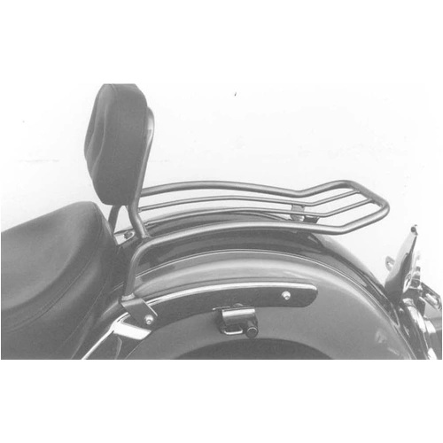 Solo rack with chrome backrest for Yamaha XVS 650 Drag Star Classic (1998-2007)