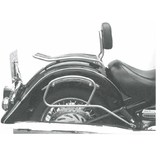 Solo rack with chrome backrest for Yamaha XV 1600 Wild Star (1994-2004)