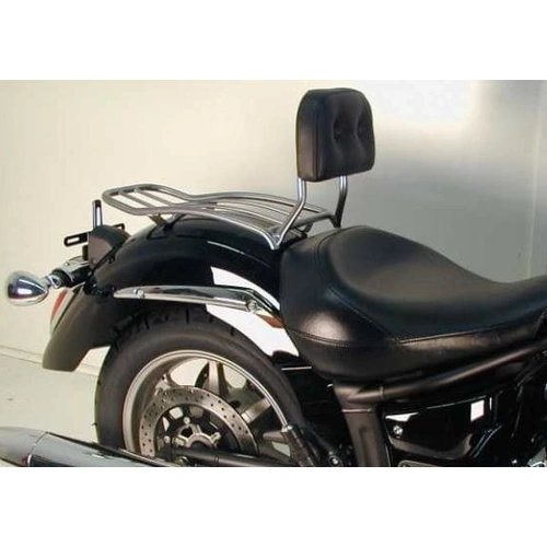 Solo rack with chrome backrest for Yamaha XVS 1300 Midnight Star (2007-2016)