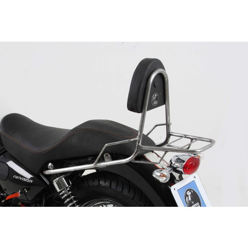 SISSYBAR WITH REARRACK CHROME FOR MOTO GUZZI NEVADA 750 ANNIVERSARIO (2010-2011)