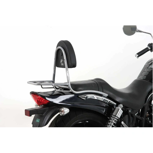 Sissybar with luggage rack chrome for Hyosung GV 650 i Aquilia (2006-2011)