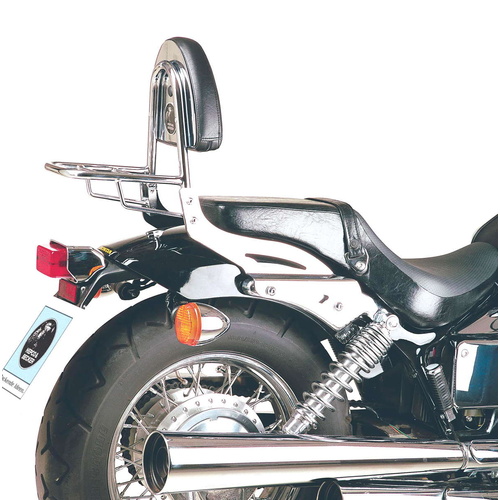 SISSYBAR WITH REARRACK CHROME FOR HONDA VT 750 D2 BLACK WIDOW (2001-2003)