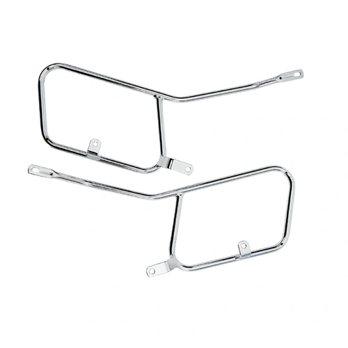 Chrome tubular leather bag holder for Honda F 6 C Custom (1997-2001)