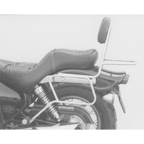 Chrome tubular leather bag holder for Kawasaki EN 500 (1996-2003)
